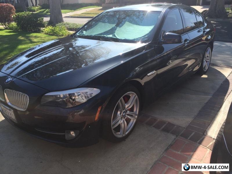 2011 Bmw 5 Series Oyster Black Dakota Leather For Sale In