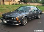 1987 BMW 6-Series E24 for Sale