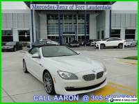 2012 BMW 6-Series CALL AARON 305-582-6541