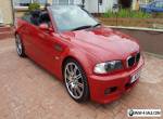 BMW M3 3.2 CONVERTIBLE 2001 51REG PRIVATE PLATE IMOLA RED WITH BLACK LEATHER  for Sale