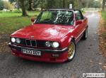 BMW E30 325i Convertible RED M52B28 2.8 Conversion E36 M3 Brakes Suspension Rare for Sale