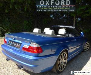 Item SUPERB BMW M3 CONVERTIBLE, INDIVIDUAL ESTORIL BLUE + CHAMPAGNE LEATHER, 72K, FSH for Sale