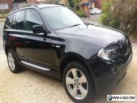 BMW X3 2.0D SE black, 70k miles, leather, satnav, alloys, FSH