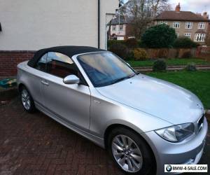 Item BMW 118i convertible. Silver with red leather seats for Sale