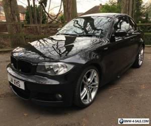 Item 2009 BMW 1 Series Coupe 120d M Sport - 81k - Full Service History -Black Leather for Sale