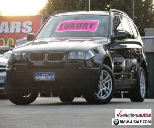 Item 2005 BMW X3 E83 2.5I Black Automatic 5sp A Wagon for Sale