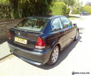 Item BMW 3 Series Compact BLACK MSPORT 1.8 53 plate for Sale