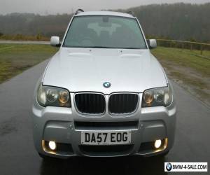 Item 2007/57 BMW X3 2.0d M SPORT 5DR DIESEL 4X4 SILVER COLOUR CODED LOW MILEAGE FSH for Sale