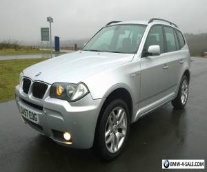 Item 2007/57 BMW X3 2.0d M SPORT 5DR DIESEL 4X4 SILVER COLOUR CODED LOW MILEAGE FSH for Sale