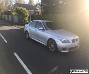 Item BMW M Sport 520D 2007 Reg 5 Series Silver Saloon for Sale