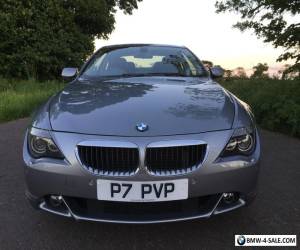 Item BMW 630i  Auto 2dr SAT NAV  Grey with BLACK LEATHER LOW MILEAGE FSH Full Mot for Sale