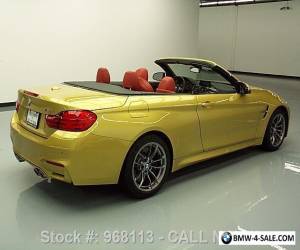 Item 2015 BMW M4 CONVERTIBLE EXECUTIVE M DCT NAV HUD for Sale