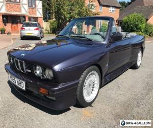 BMW E30 M3 CONVERTIBLE IN MACOU BLUE WITH EXTENDED GREY LEATHER CLASSIC  for Sale