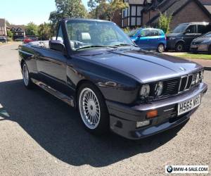 Item BMW E30 M3 CONVERTIBLE IN MACOU BLUE WITH EXTENDED GREY LEATHER CLASSIC  for Sale
