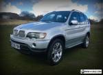 2001 BMW X5 4.4 SPORT 5DR V8 4X4 SILVER BLACK LEATHER NAVIGATION for Sale