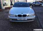 2003 BMW 520 2.2i ES SE SILVER EXCELLENT CONDITION MOT DEC.NICE CAR. for Sale