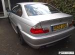 BMW 325 CI SPORT AUTOMATIC 2002 PETROL SILVER 114,606 Miles for Sale