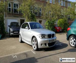 Item 2007 BMW 1 SERIES 2.0 120d M Sport 3dr SILVER, Leather, SatNav, Full BMW Service for Sale